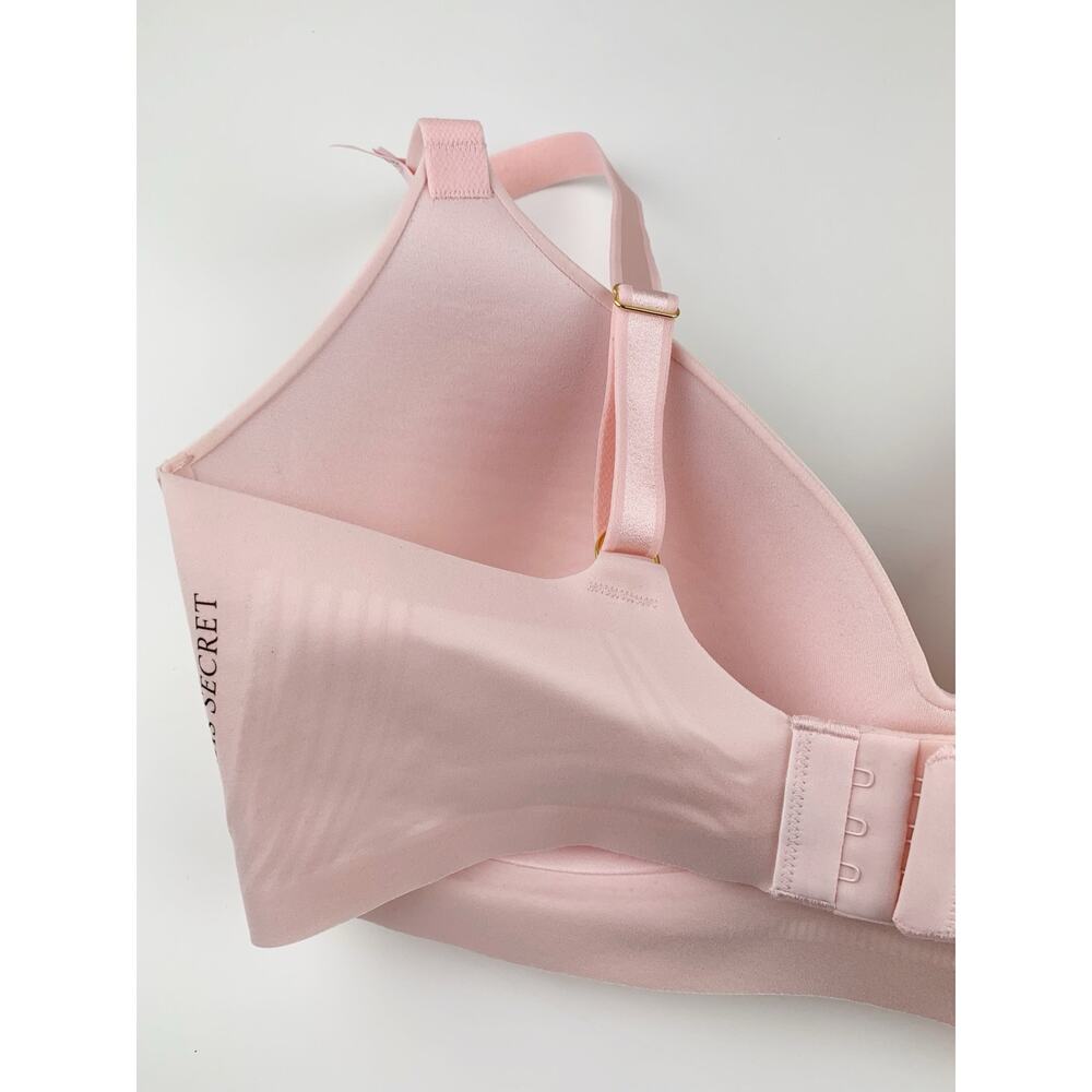 New Victorias Secret Body By Victoria No Wire Plunge Bra Pink M-DD 36DD 38DD - Picture 6 of 11